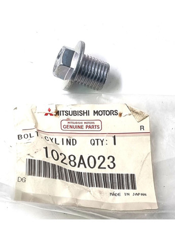 Оригінальна пробка, заглушка блоку двигуна 1028A023 OUTLANDER, Аутлендер ІІІ, LANCER, Ланцер Х Mitsubishi (360503930)
