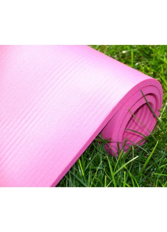 Килимок для йоги та фітнесу PS-4017 NBR Fitness Yoga Mat Plus Pink (180х61х1) Power System (397596168)