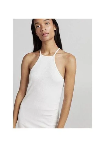 Белое платье Bershka