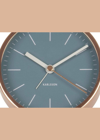 Настольные часы KA5536BL Minimal 10x10x4 см Синий Karlsson (302237897)