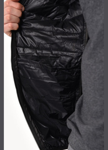Черная демисезонная куртка мужская демисезонная черного цвета Let's Shop