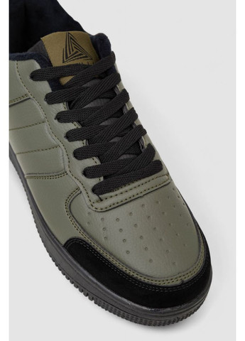 Оливковые (хаки) кроссовки мужские зимние на меху, цвет хаки, 248rh201 Ager