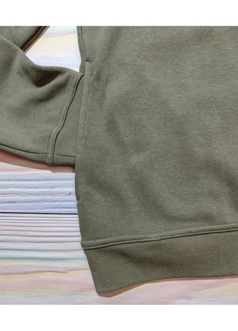 Підліткове худі для хлопчика утеплене 14 років 164 Хакі Gemo (369653334)