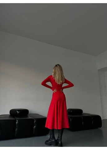 Красное платье меди, микродайвинг, р. (ст. 289sh) No Brand