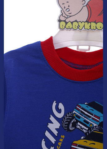 Синий летний шорты джинсовые с футболкой для мальчика джип синий 80 см (37843) BABYKROHA