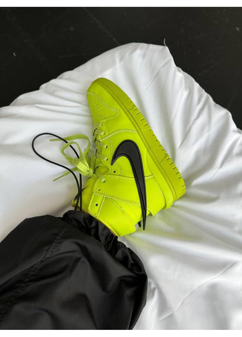 КРОСІВКИ ЖІНОЧІ NIKE SB DUNK HIGH X AMBUSH ACID GREEN НАЙК СБ ДАНК No Brand сірі демісезони (368887869)
