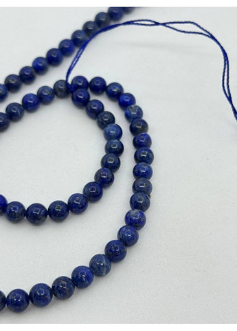 Лазурит на нити без застежки 5 мм 40 см Синий No Brand (361319764)