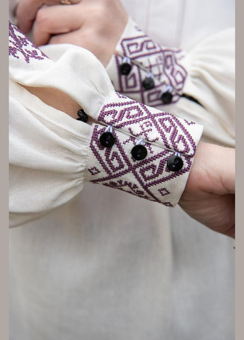 Молочная блузка женская с вышивкой ласточки молочная Україна