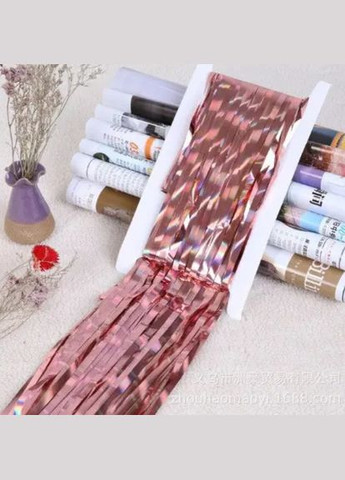 на фотозону з голограмою 1 м на 1 м рожеве золото Jannet Дощик (316333881)