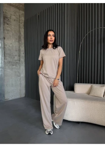 Костюм женский легкий штаны+футболка Fashion (388424388)