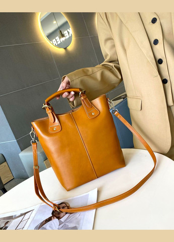 Сумка женская кожаная LOUMIX Light Brown Italian Bags (292632469)