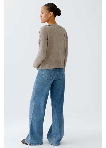 Коричневий демісезонний жіночий джемпер коричневий джемпер Oui