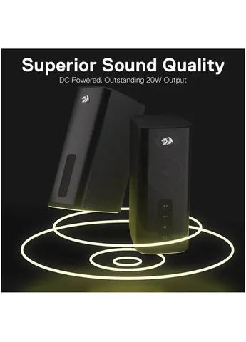 Акустична система Connie GS814 RGB Bluetooth Black (71987) Redragon (390924084)