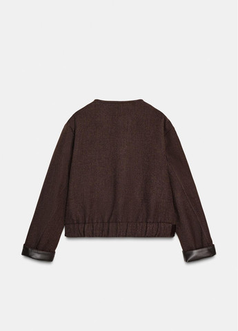 Коричнева демісезонна куртка Zara