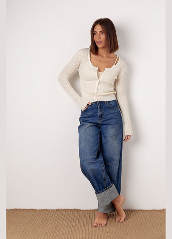 Молочный демисезонный кардиган Lurex