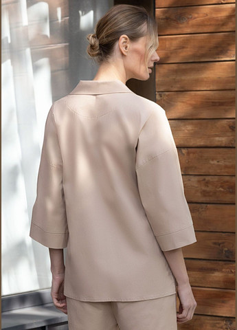 Бежевая блуза женская №1521 Leinle