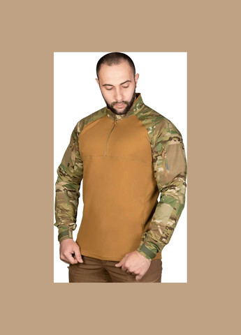 Койот лонгслив убакс cm raid twill/coolpass pique камуфляж Camotec