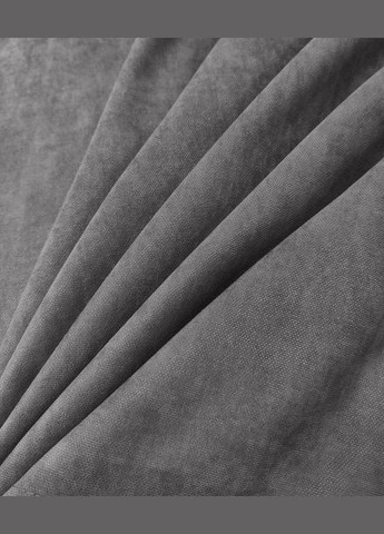 Штора атлас ширина 150см, висота 250см сірий-сіра 1 шт No Brand (315875795)