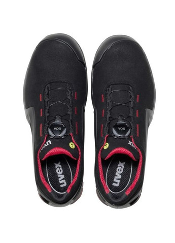 Черные осенние защитные ботинки 1 x-tended s3 (44 размер) спортивные с системой boa (41189) Uvex