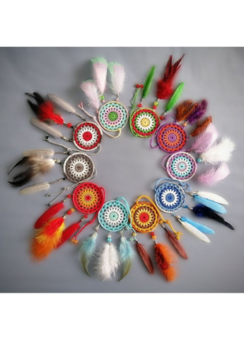 Мини/Авто-ловец снов "Акцент". Оберег-подвеска в машину. Амулет на зеркало заднего вида Dream Studio (363057523)