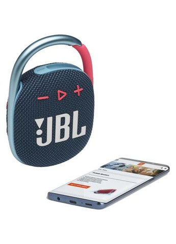 Портативна колонка Blue/Pink (JBLCLIP4BLUP) JBL Clip 4 (315350005)