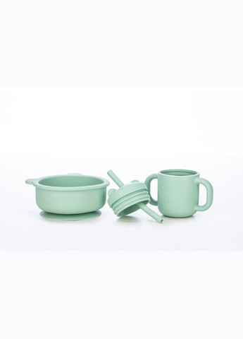 Силиконовая детская миска Lion, мятный () FreeOn 46316 (328395156)