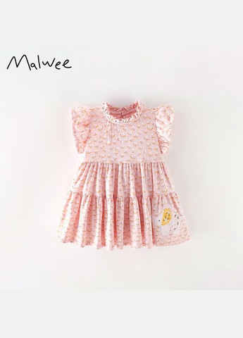 Рожева дитяча літня сукня для дівчинки 10216 рожевий Malwee (324260094)