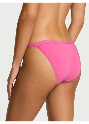 Трусики бикини Stretch Cotton String Bikini Panty Victoria's Secret (393973633)