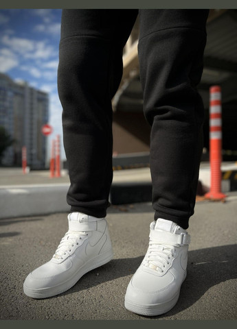 Зимовий спортивний костюм з начосом чорний худі + чорні штан Vakko (301746998)