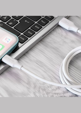 Кабель Striped Silicone USB to Lightning (1m) white Proove (333800129)