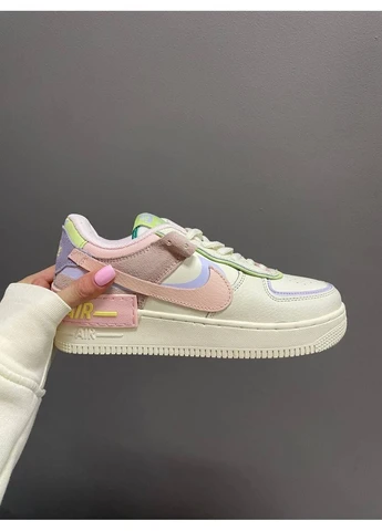 Комбіновані літні кросівки nike air force shadow cashmere найк аір форс No Brand