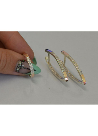 Серебряный набор с пластинами из золота Silver Style (367268339)