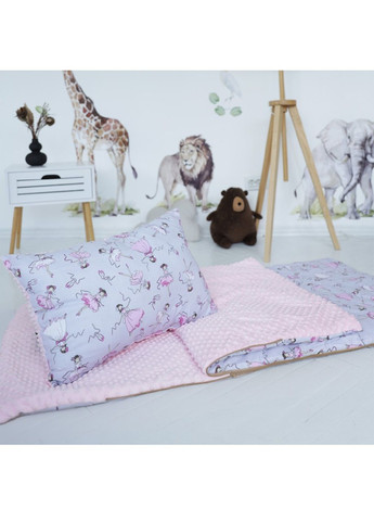 Детский спальный мешок на молнии с подушкой чехлом для хранения переноски (479347-Prob) Балерины размер М Unbranded (317279668)