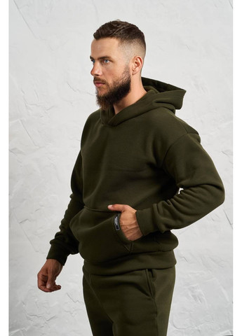 Оливковый (хаки) зимний костюм мужской тройка Garna