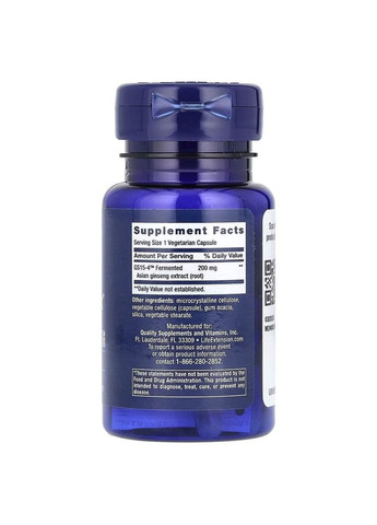 Экстракты кордицепса и женьшеня Ginseng Energy Boost, 30 вегакапсул для поддержки жизненной активности Life Extension (324419934)