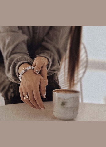 Жіночий браслет із кахолонгу з високою короною золотого кольору (20030) Hemst (301070944)