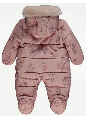 Комбинированная демисезонная комбинезон pink floral, размер George 5239~01