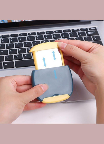 Набір 3 в 1 дзеркало щіточка та підставка синій (NR0123_2) No Brand (370718948)