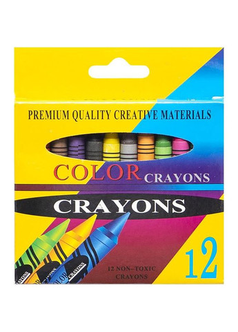 Воскові олівці 12 кольорів CRAYONS 2688A Color-it (304411678)