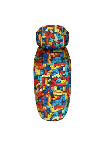 Дождевик-накидка с капюшоном для собак Clothes, рисунок "Блоки", М, А 40-43 см, B 52-62 см, С 33-42 см WAUDOG (332880993)