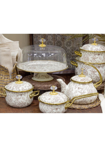 Чайник емальованний "BIRD" з кришкою, 2,2 л Elmani (360403666)