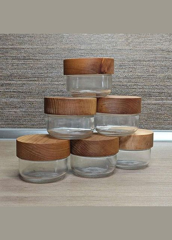 Набор банок для хранения специй, стекло 100 мл (6 шт.) No Brand (298794643)