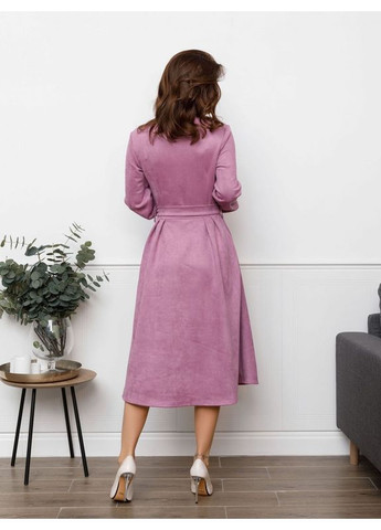Комбинированное платье sa-85 сиреневое ISSA PLUS однотонное
