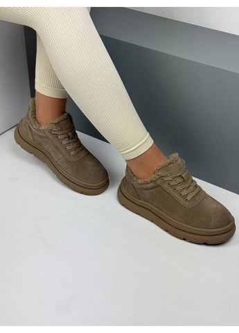 594 Кросівки Зимові Замшеві Бежеві утеплені VIKA бежеві зими (372384869)