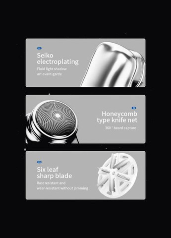 Аккумуляторная мини бритва-брелок электробритва беспроводная роторная, для мужчин, дорожная CkeyiN (346048419)