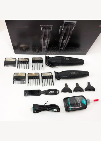 Профессиональный набор для стрижки волос V-640 аккумуляторный Barber Combo PREMIUM. Цвет: VGR (364666127)