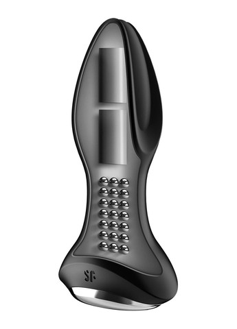 Анальная смарт-вибропробка с жемчужным массажем Rotator Plug 2+ Black - CherryLove Satisfyer (339868248)
