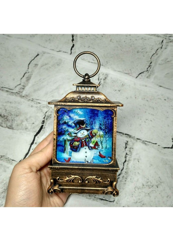 Ліхтарик LED свічка електронна декор на Новий рік Ретро Сніговик 12х7х2,5 см No Brand (368774676)