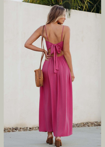 Фуксинова (кольору Фукія) повсякденний плаття, сукня CUPSHE однотонна