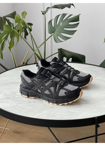 Черные зимние кроссовки мужские asics gel-kahana 8 winter termo black gray gore-tex | асикс гель-кахана 8 черные серые термо No Brand